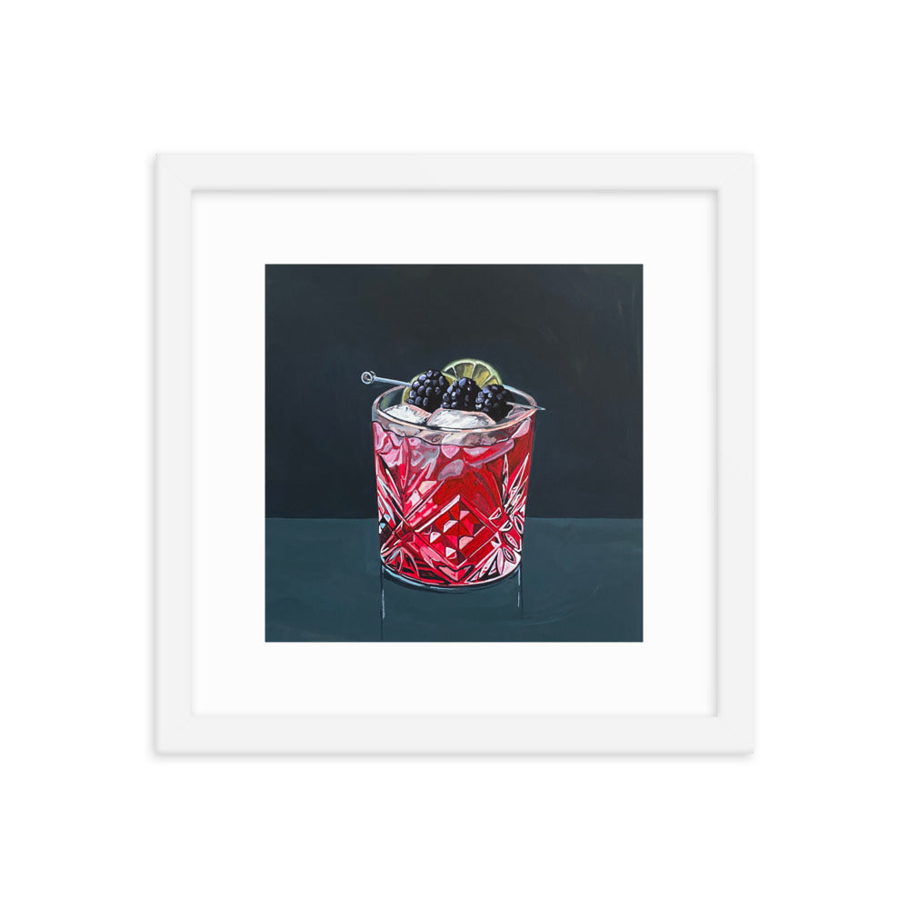 Blackberry Cocktail Framed Print