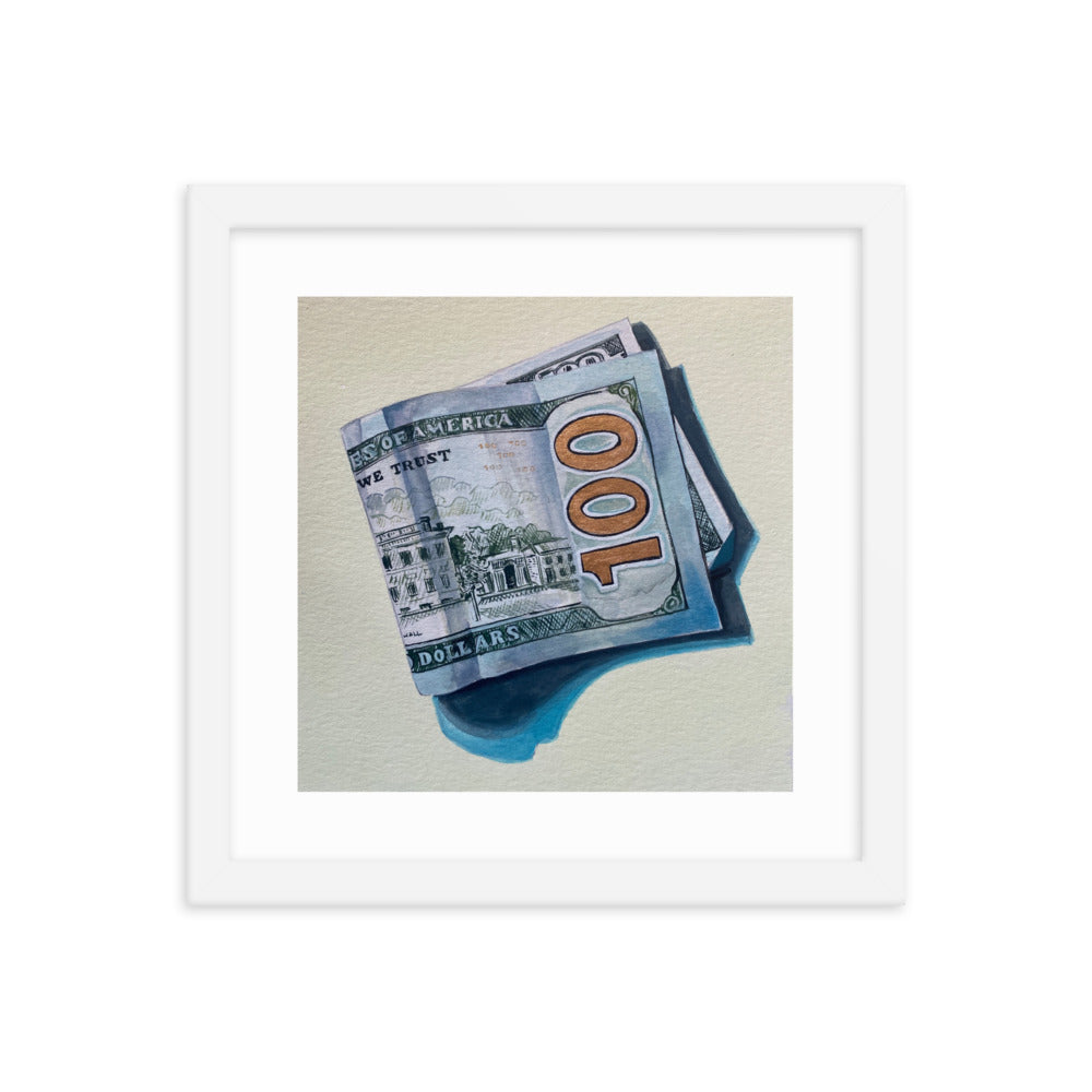 Hundred Dollar Bill Framed Print