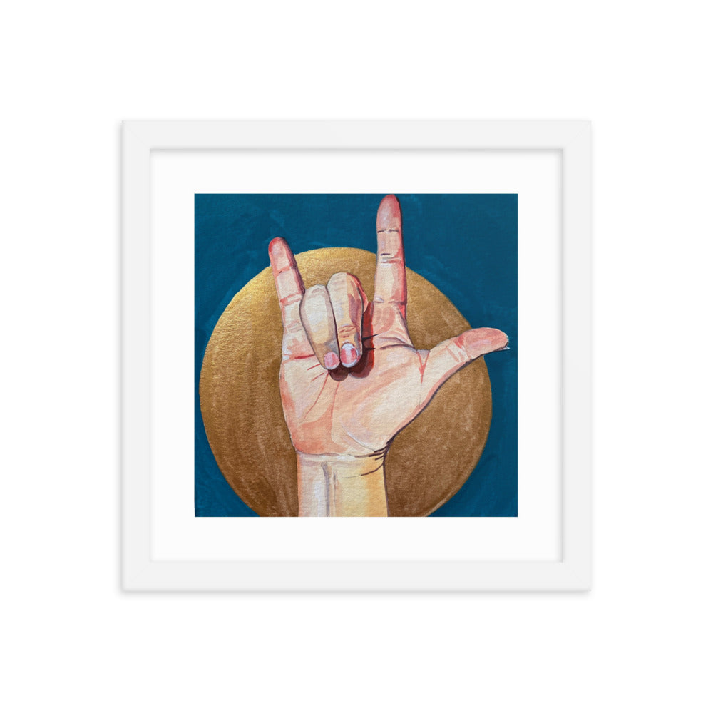 I Love You Framed Print