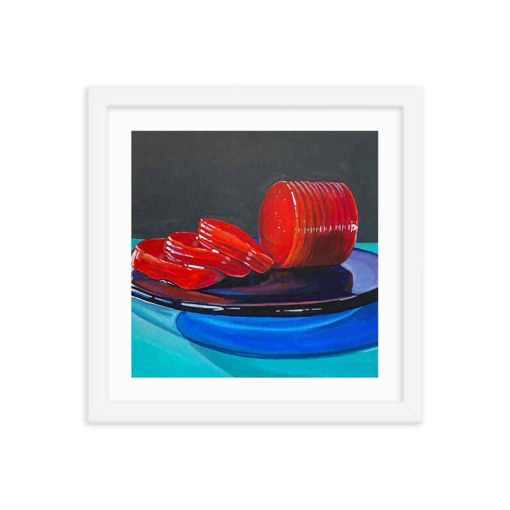 Cranberry Sauce Framed Print