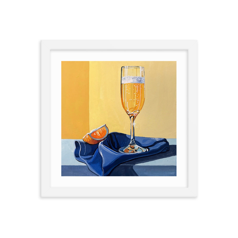 Mimosa at Brunch Framed Print