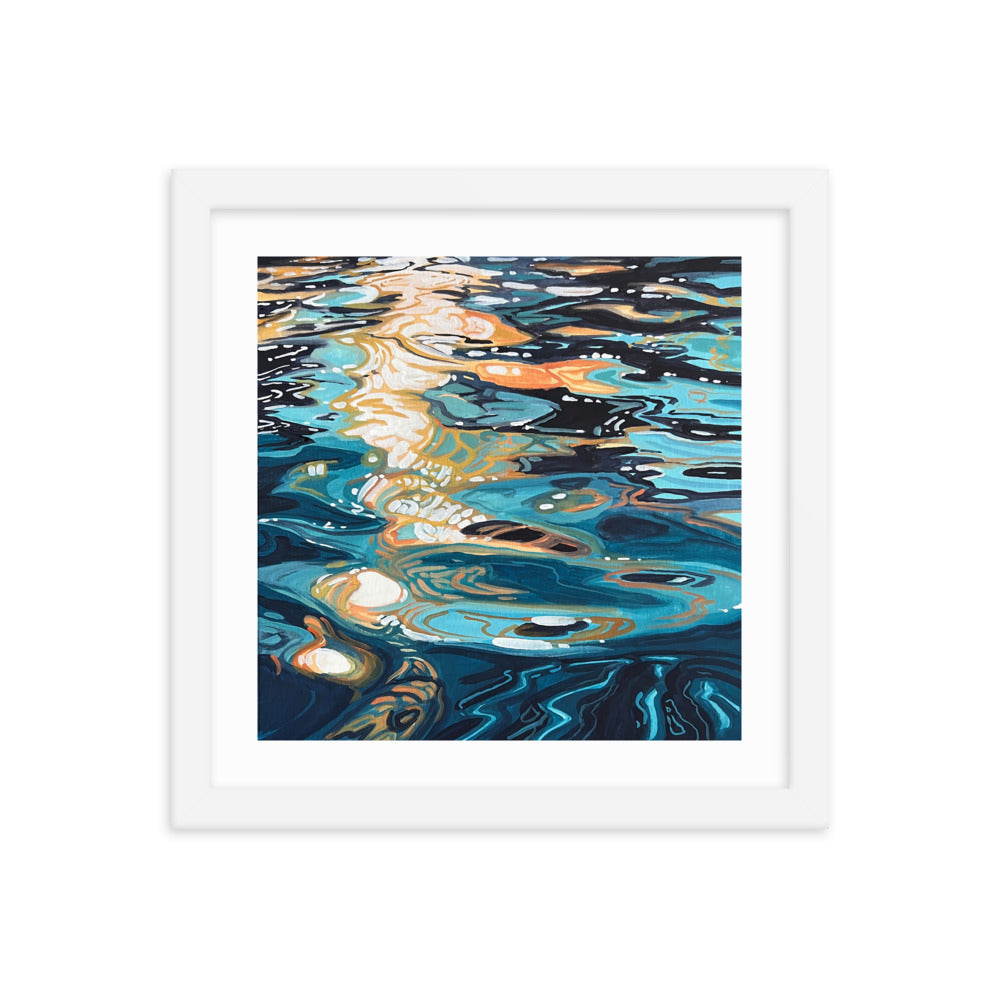 Ocean Reflections Framed Print