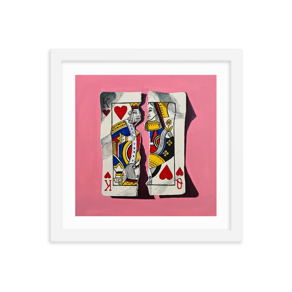 Pair of Hearts Framed Print