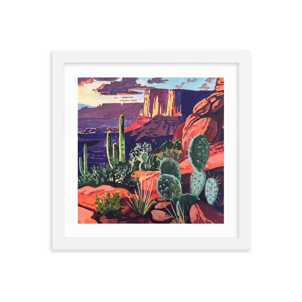 Red Rock Landscape Framed Print