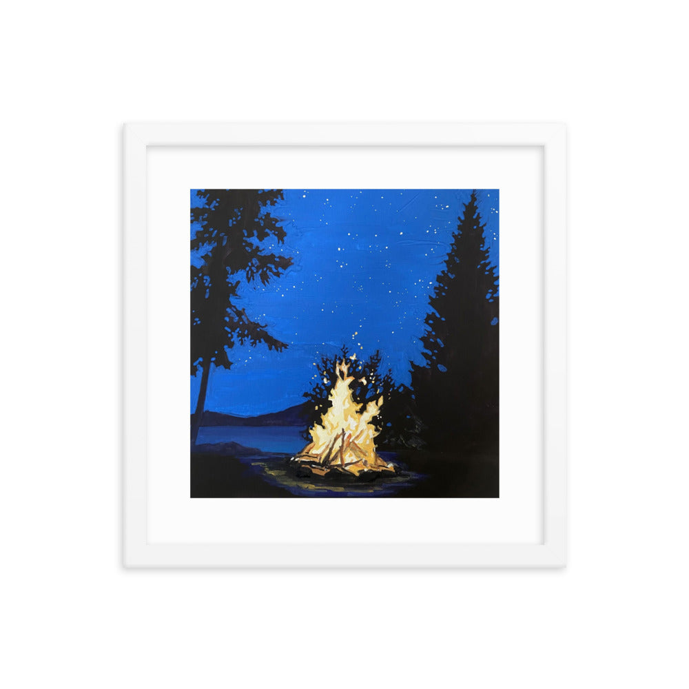Campfire Framed Print