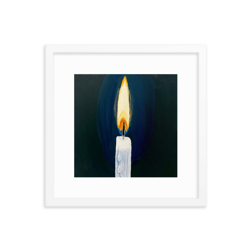 Candle Framed Print