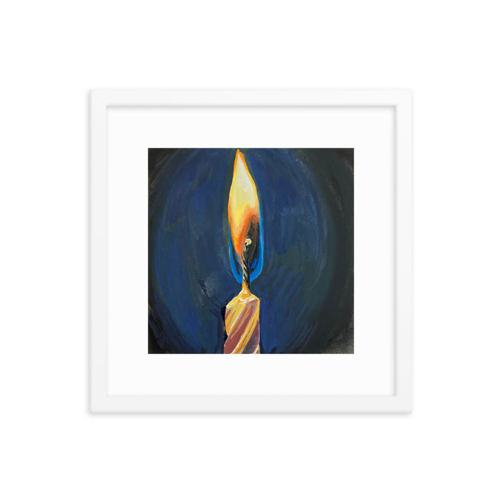 Candle Framed Print