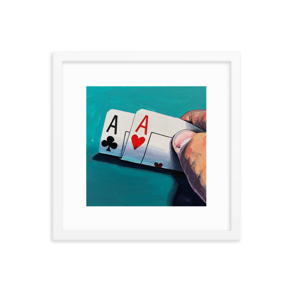 Pair of Aces Framed Print