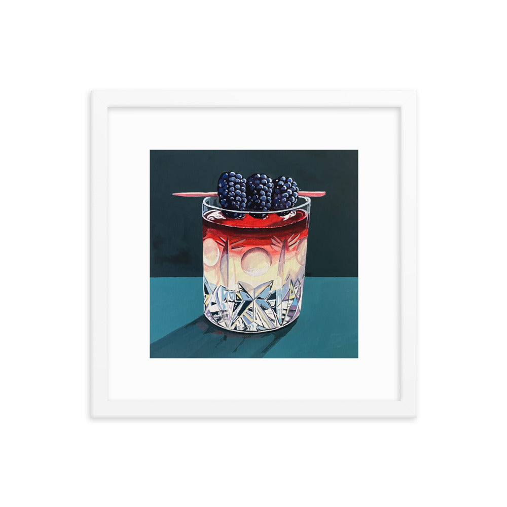 Blackberry Cocktail Framed Print