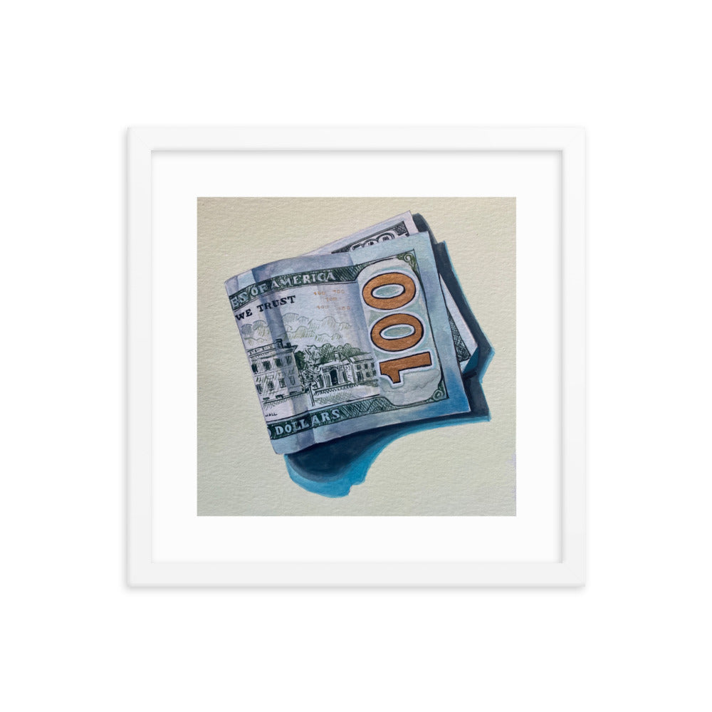 Hundred Dollar Bill Framed Print