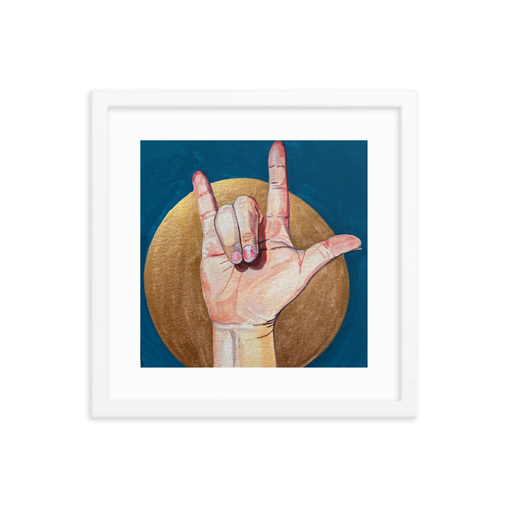 I Love You Framed Print
