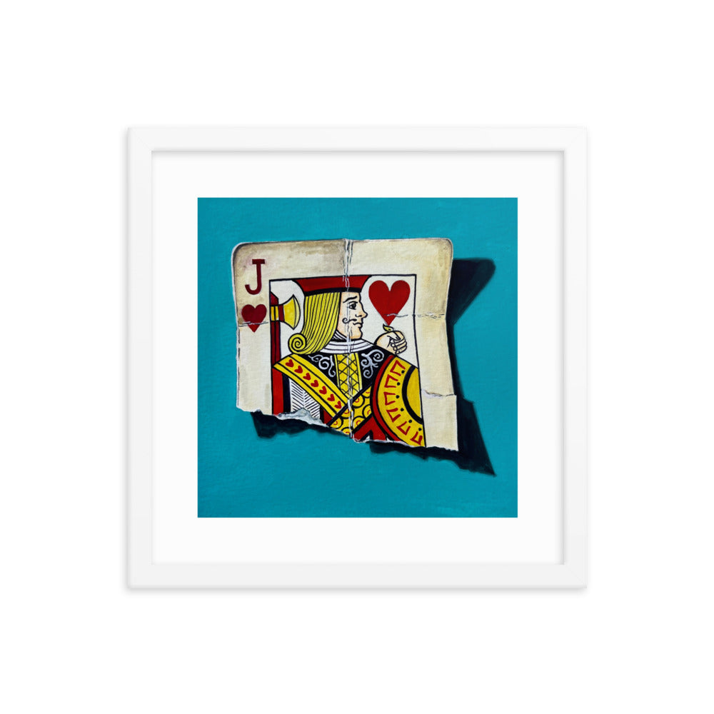 Jack of Hearts Framed Print