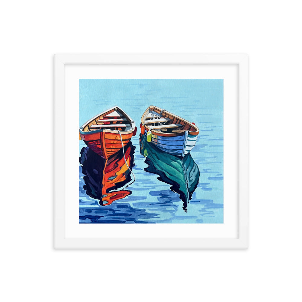 Boats on the Water Framed Print