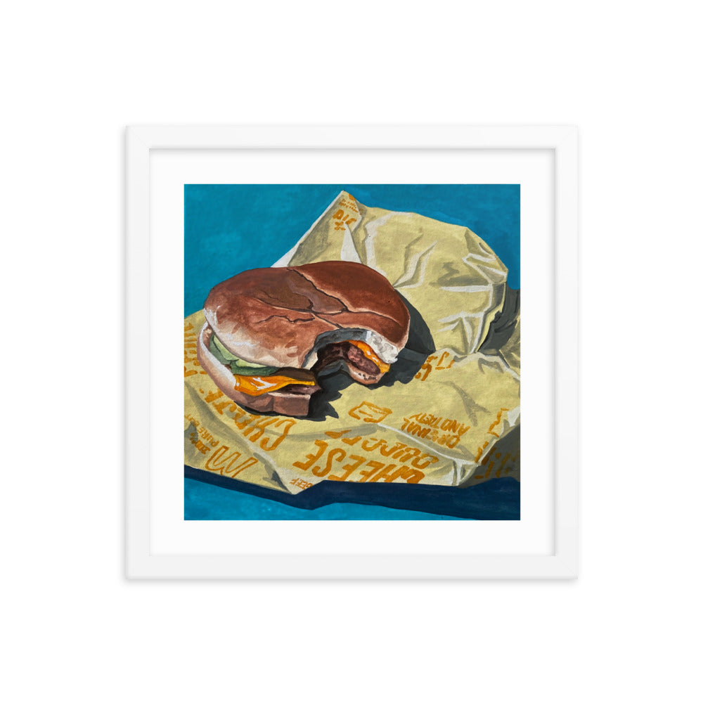 Cheeseburger Framed Print