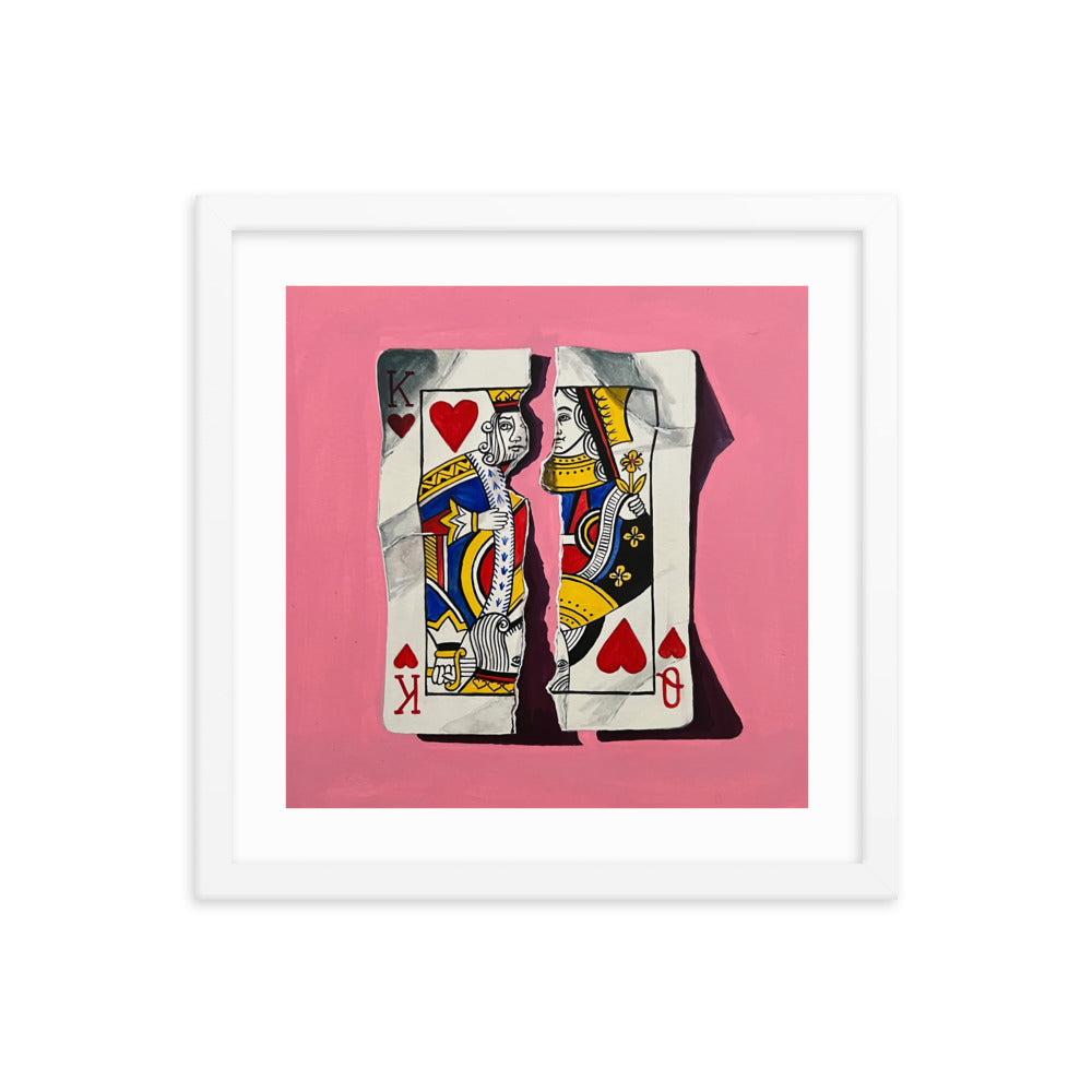 Pair of Hearts Framed Print