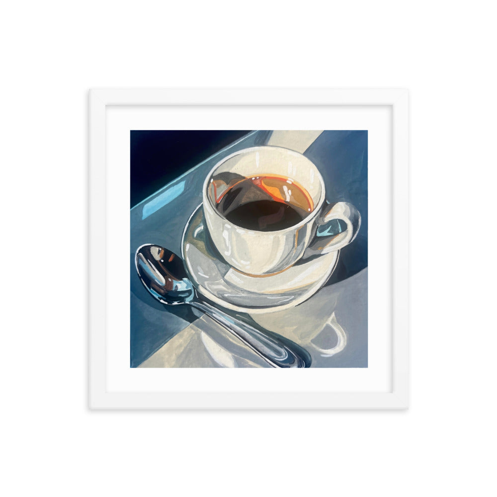 Saturday Coffee Framed Print