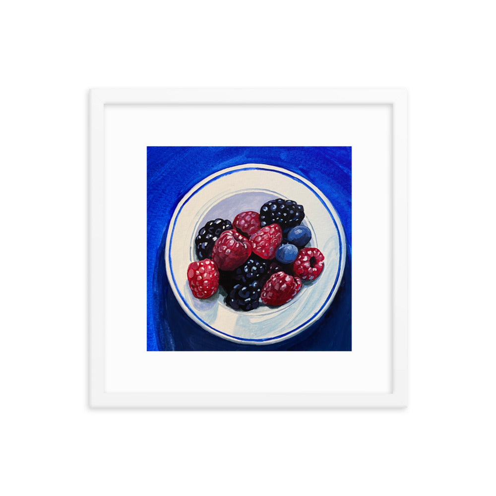 Bowl of Berries Framed Print