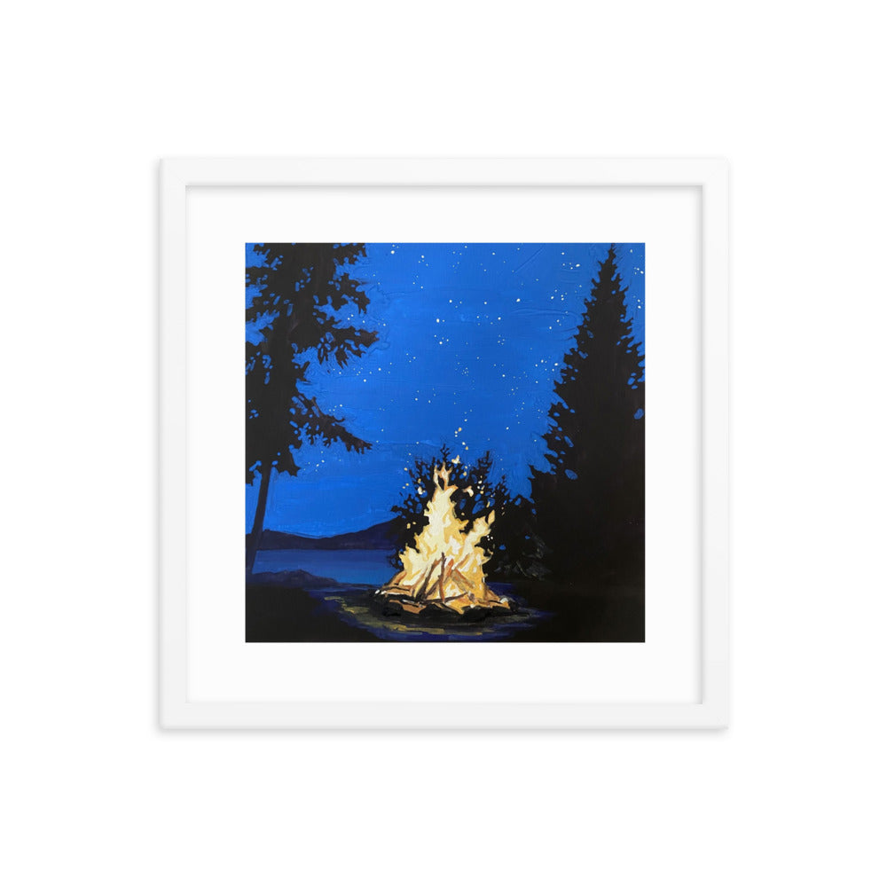 Campfire Framed Print