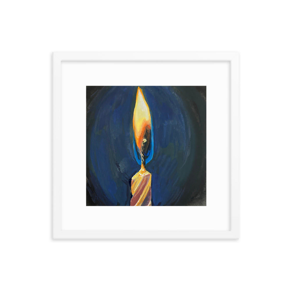 Candle Framed Print