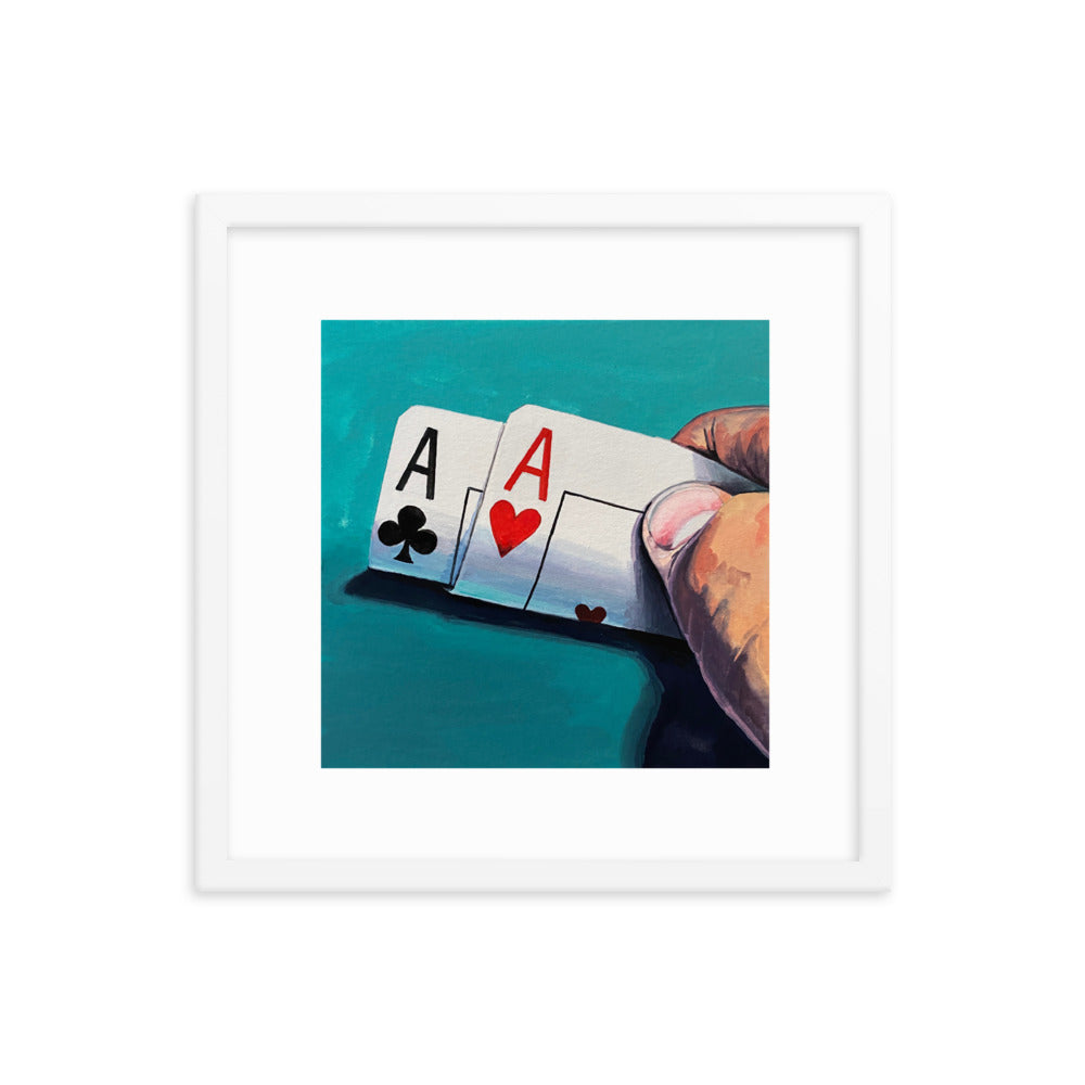 Pair of Aces Framed Print