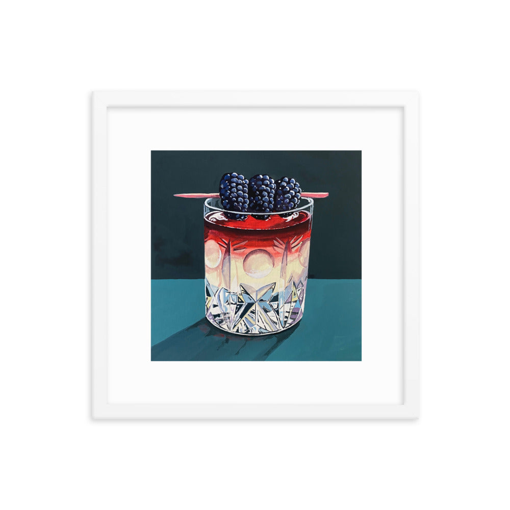 Blackberry Cocktail Framed Print