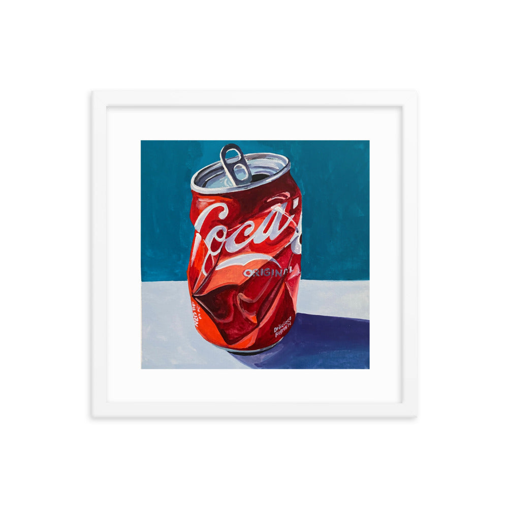 Crushed Coca-Cola Framed Print