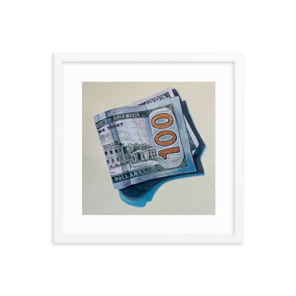 Hundred Dollar Bill Framed Print