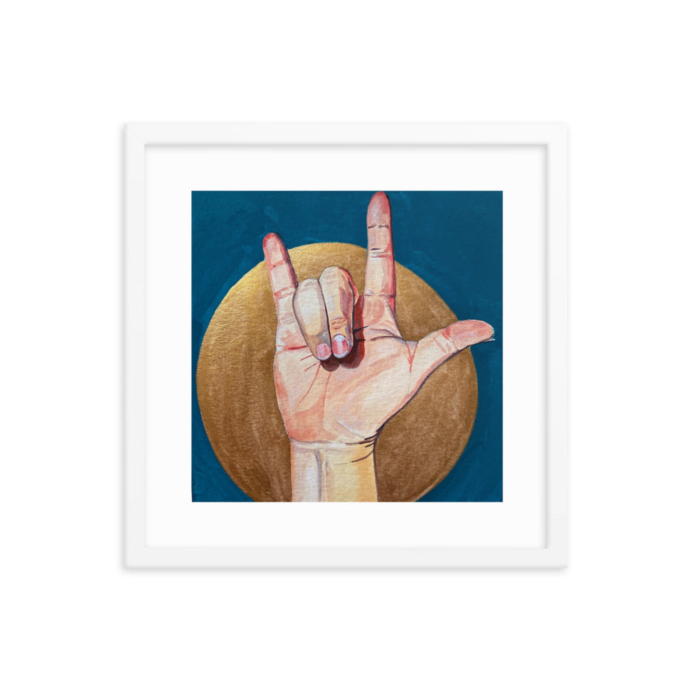 I Love You Framed Print