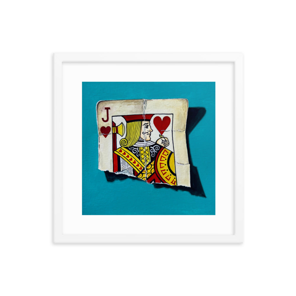 Jack of Hearts Framed Print
