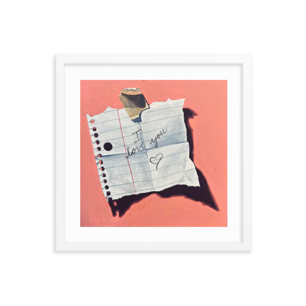 I Love You Framed Print