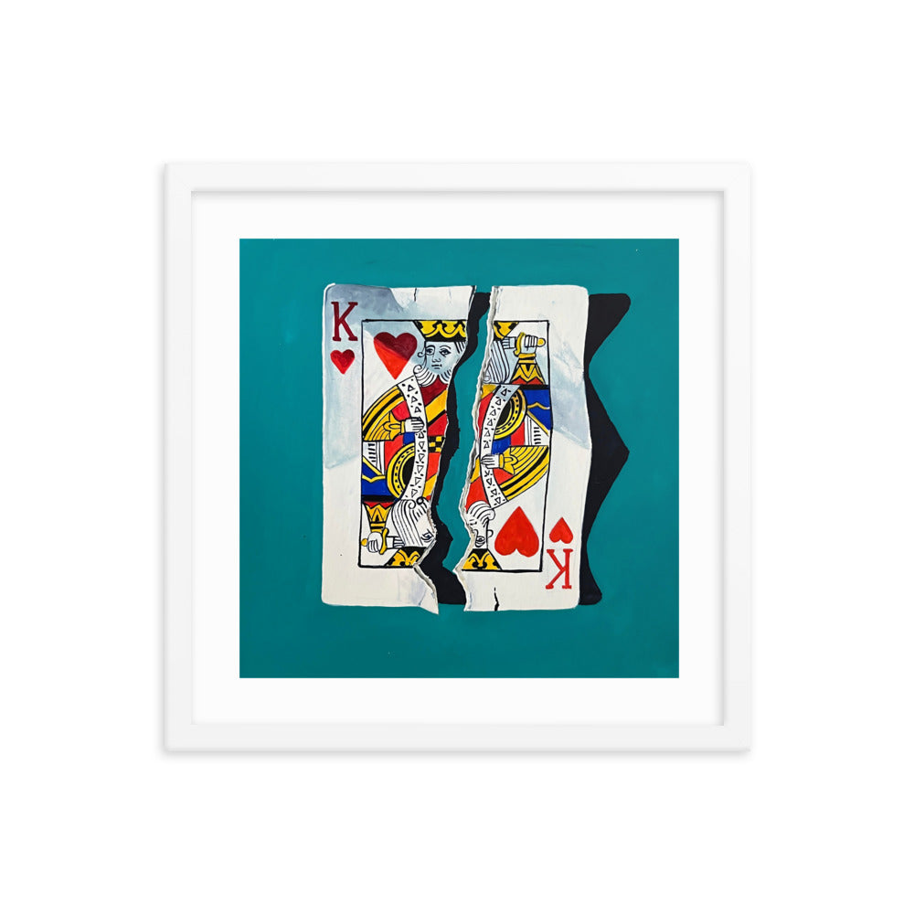 King of Hearts Framed Print