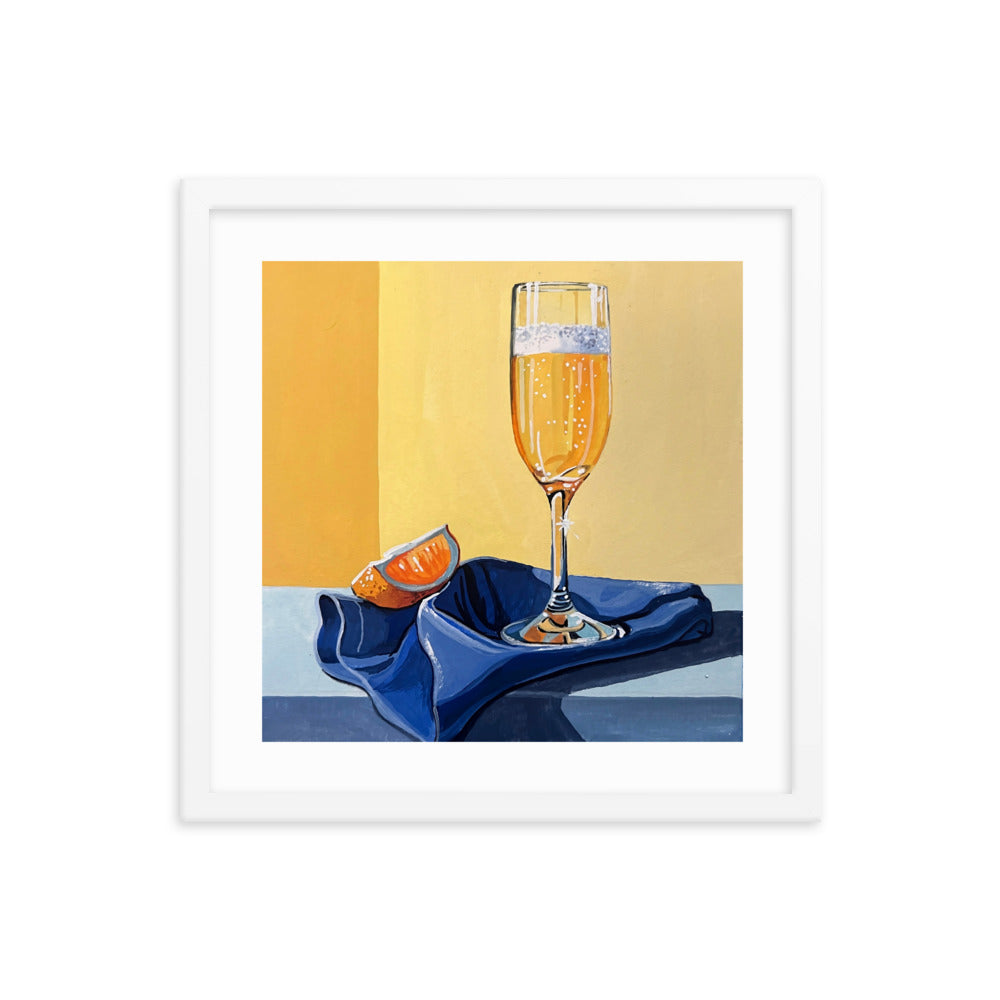 Mimosa at Brunch Framed Print
