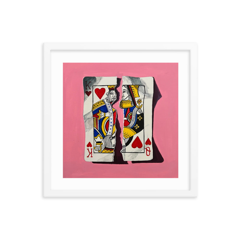 Pair of Hearts Framed Print