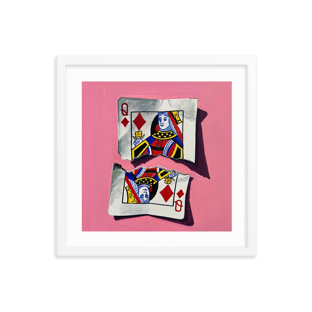 Queen of Diamonds Framed Print