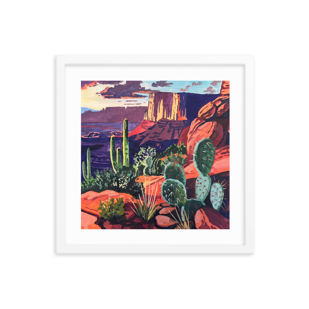 Red Rock Landscape Framed Print