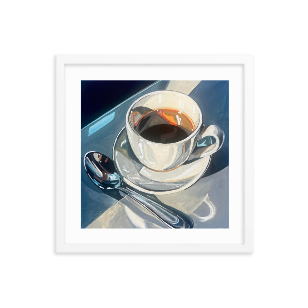 Saturday Coffee Framed Print
