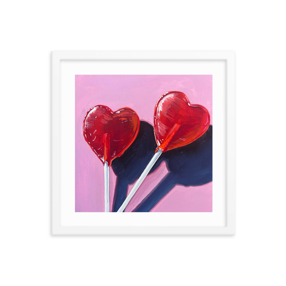 Sweet Hearts Framed Print