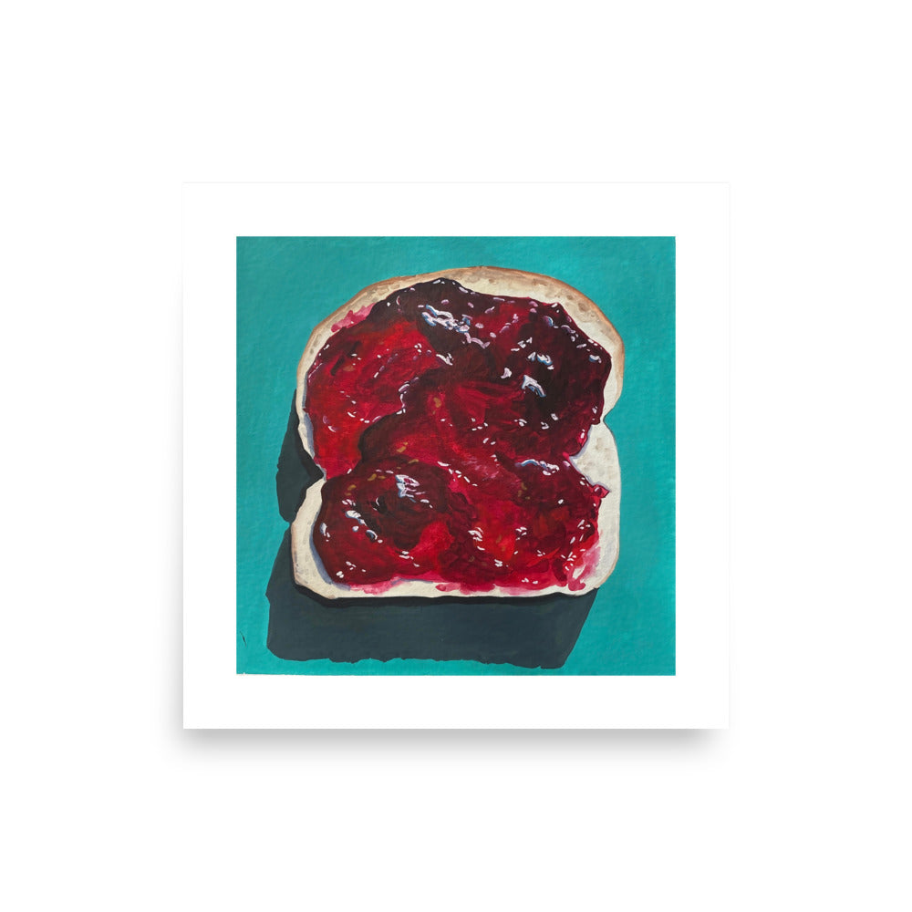 Toast with Jam Print