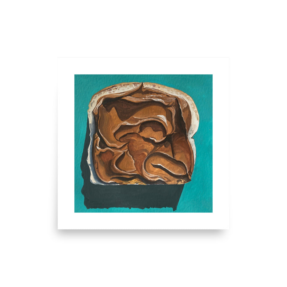 Toast with Peanut Butter Print