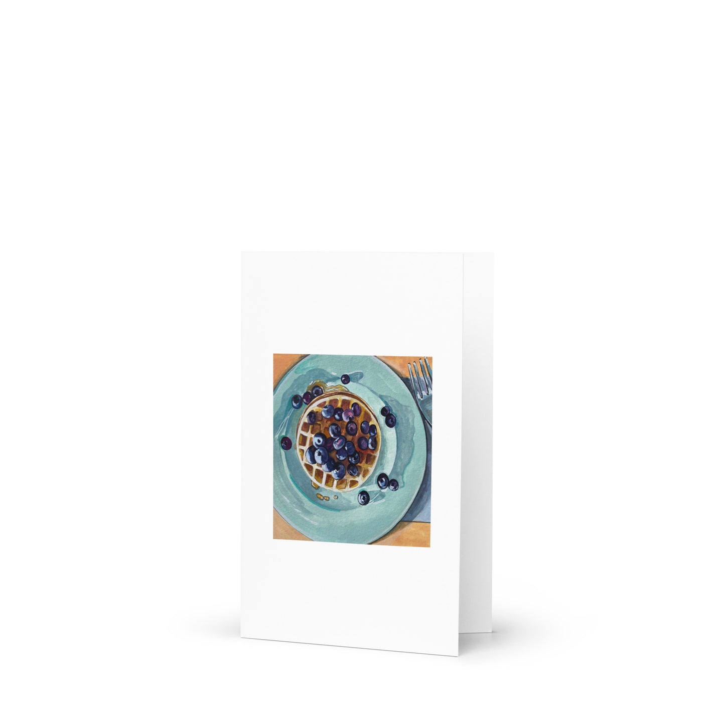Blueberry Waffles Greeting Card