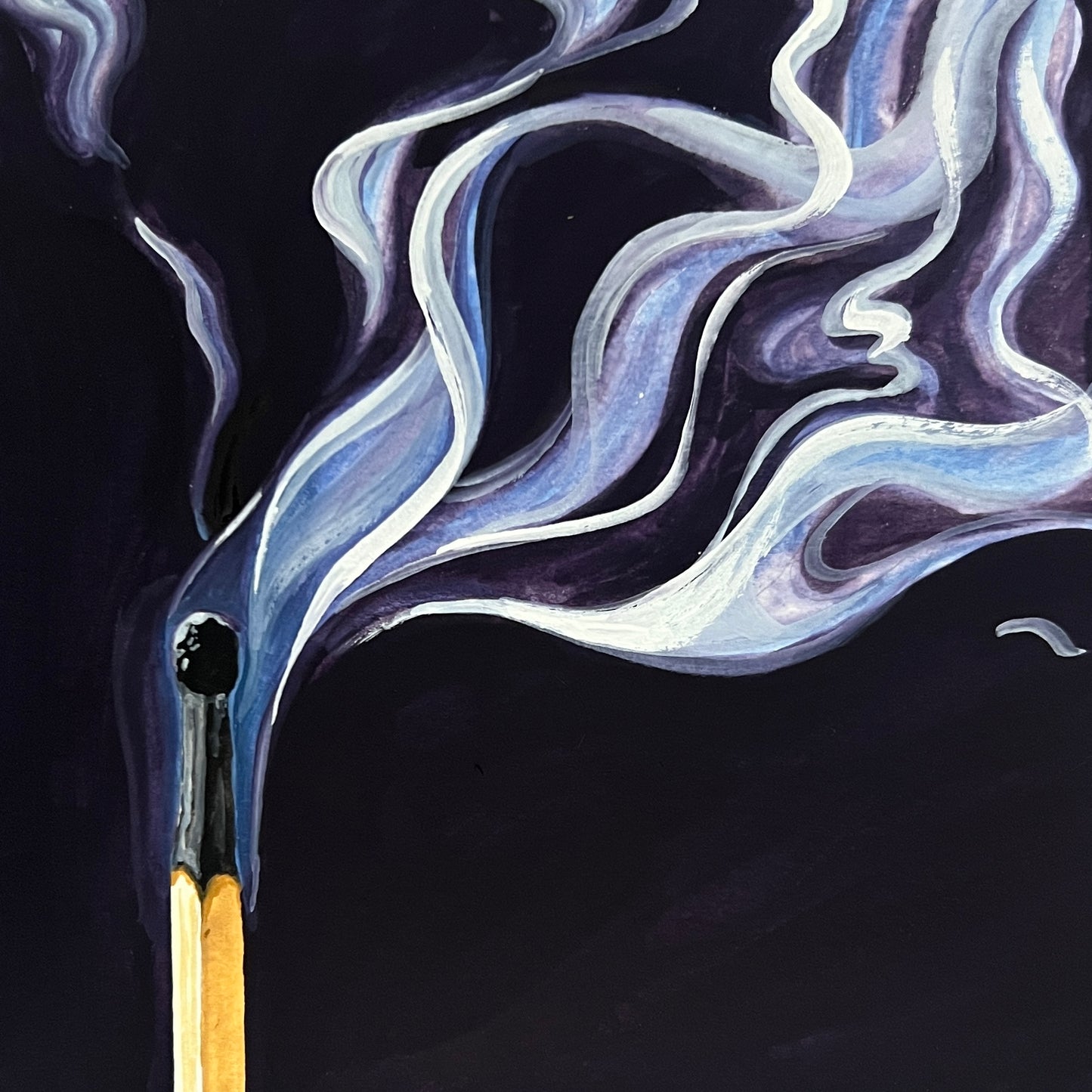 Match with Smoke