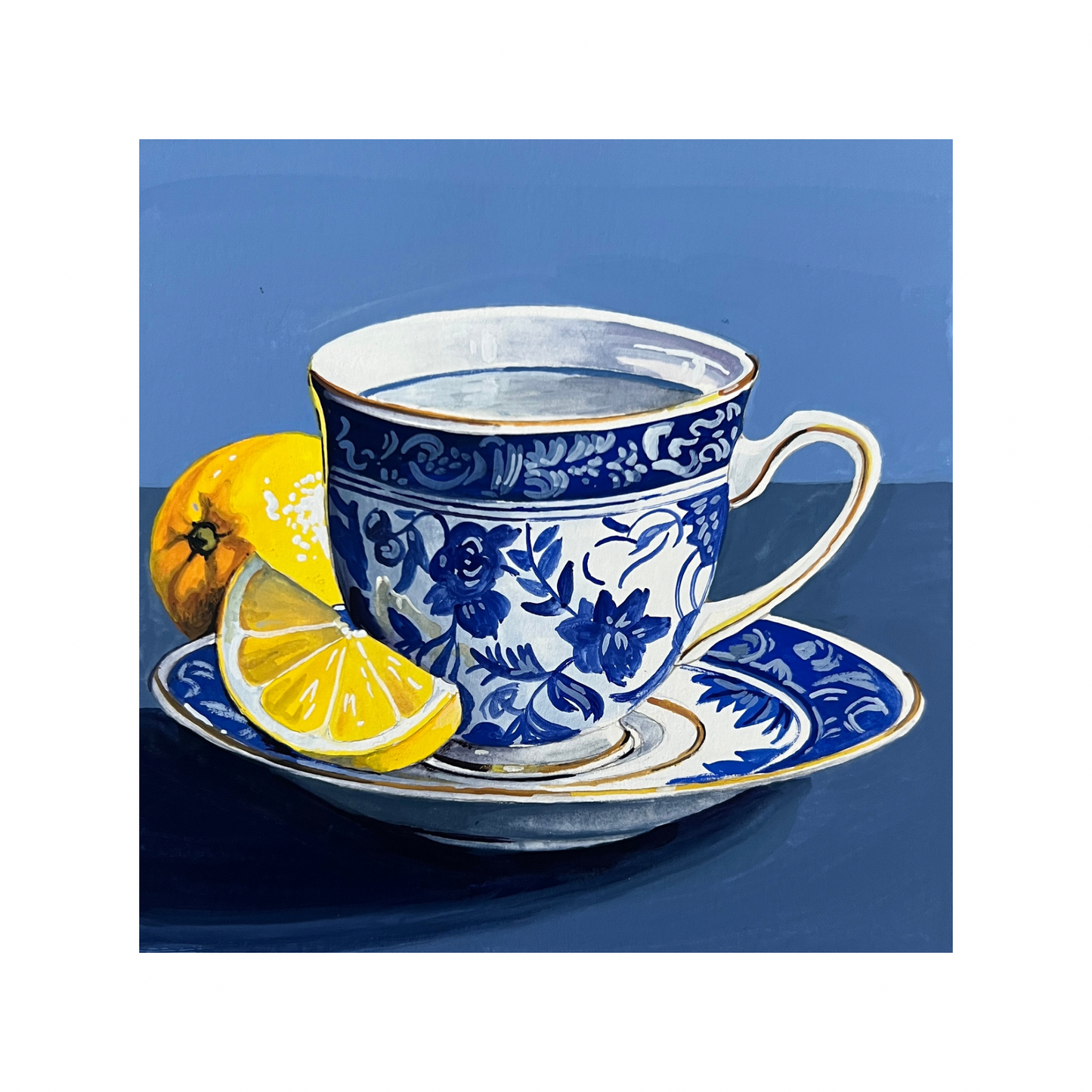 Tea with Lemon 8x8 Print