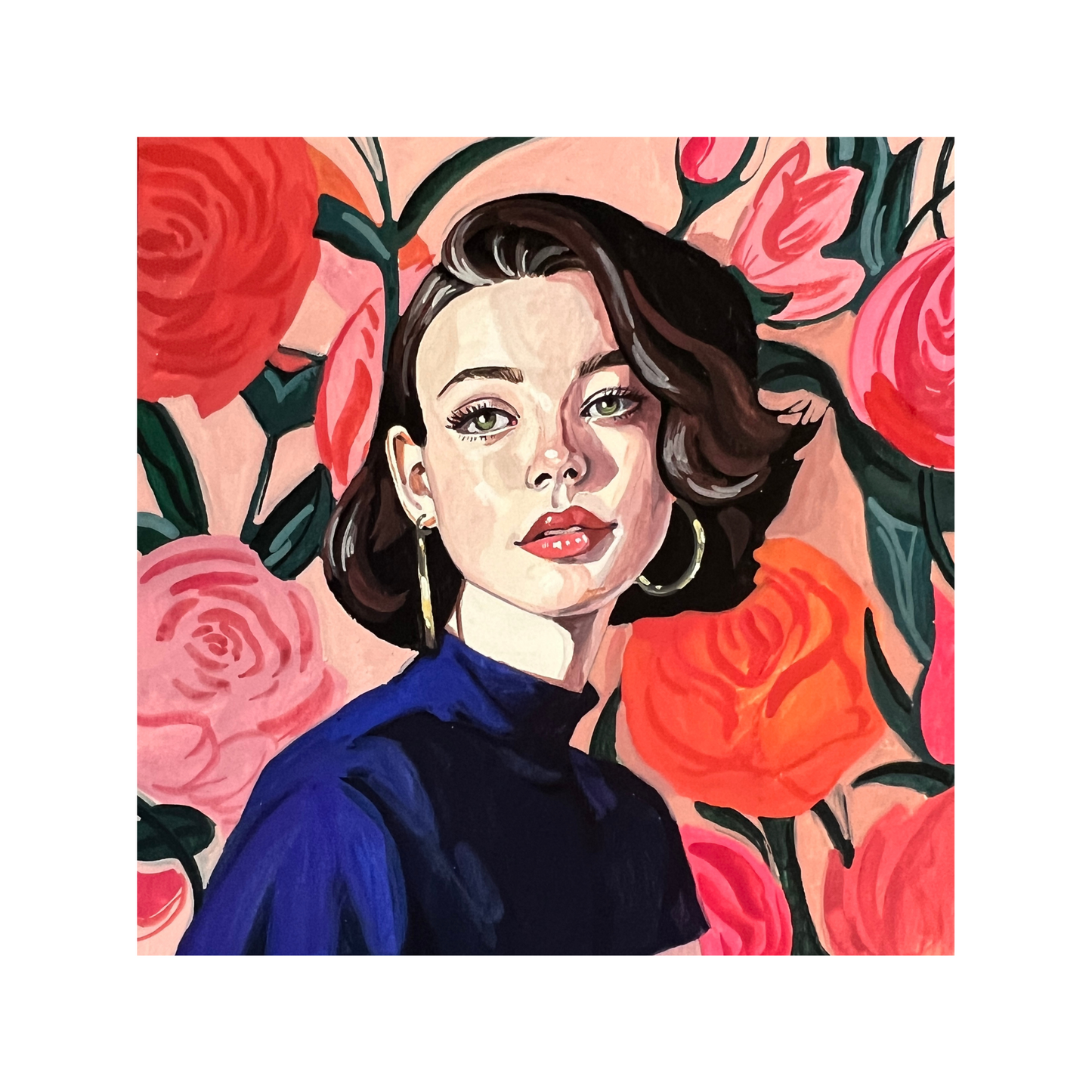 Camille 8x8 Print