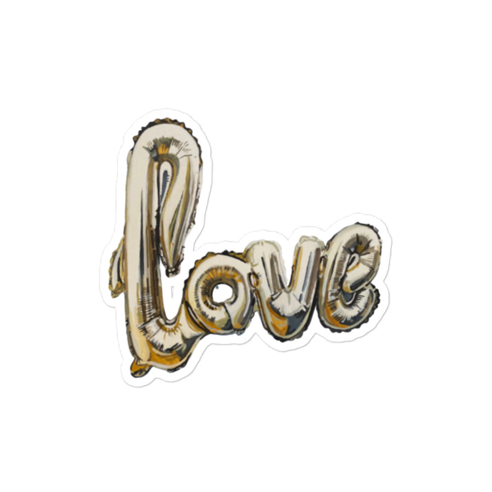 Love Balloon Sticker