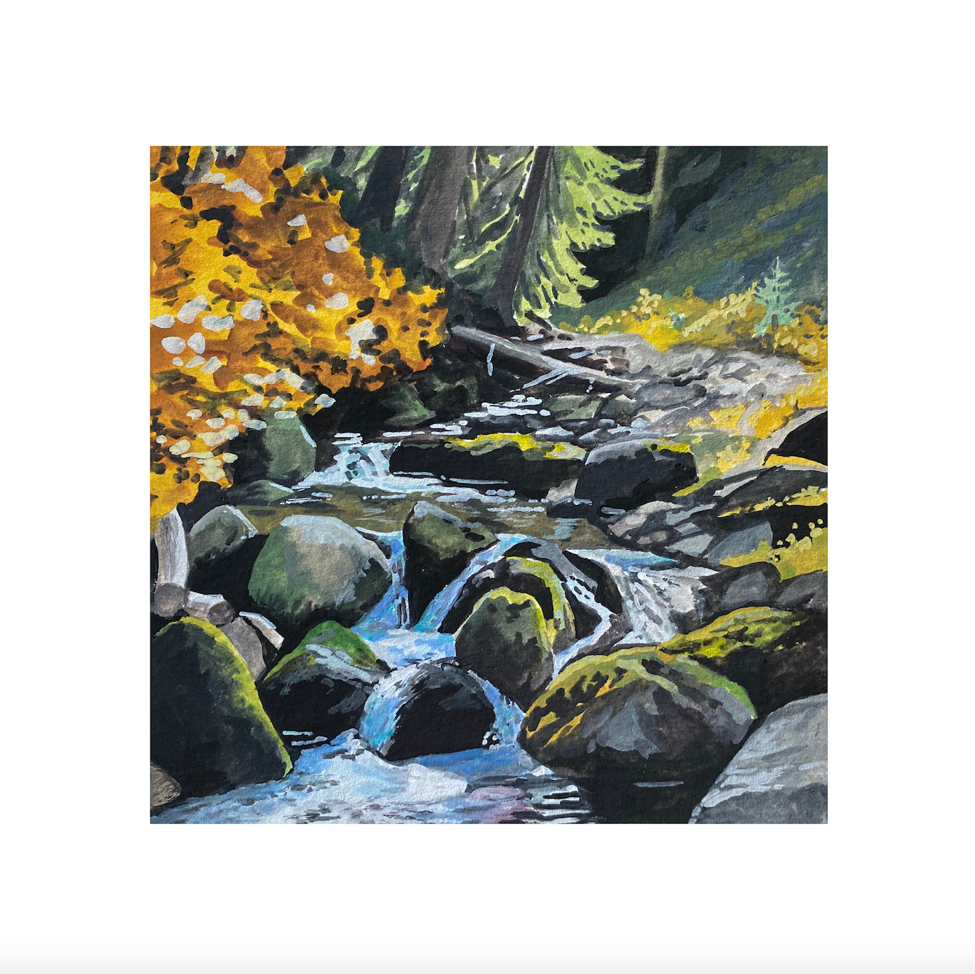 Mountain River Print