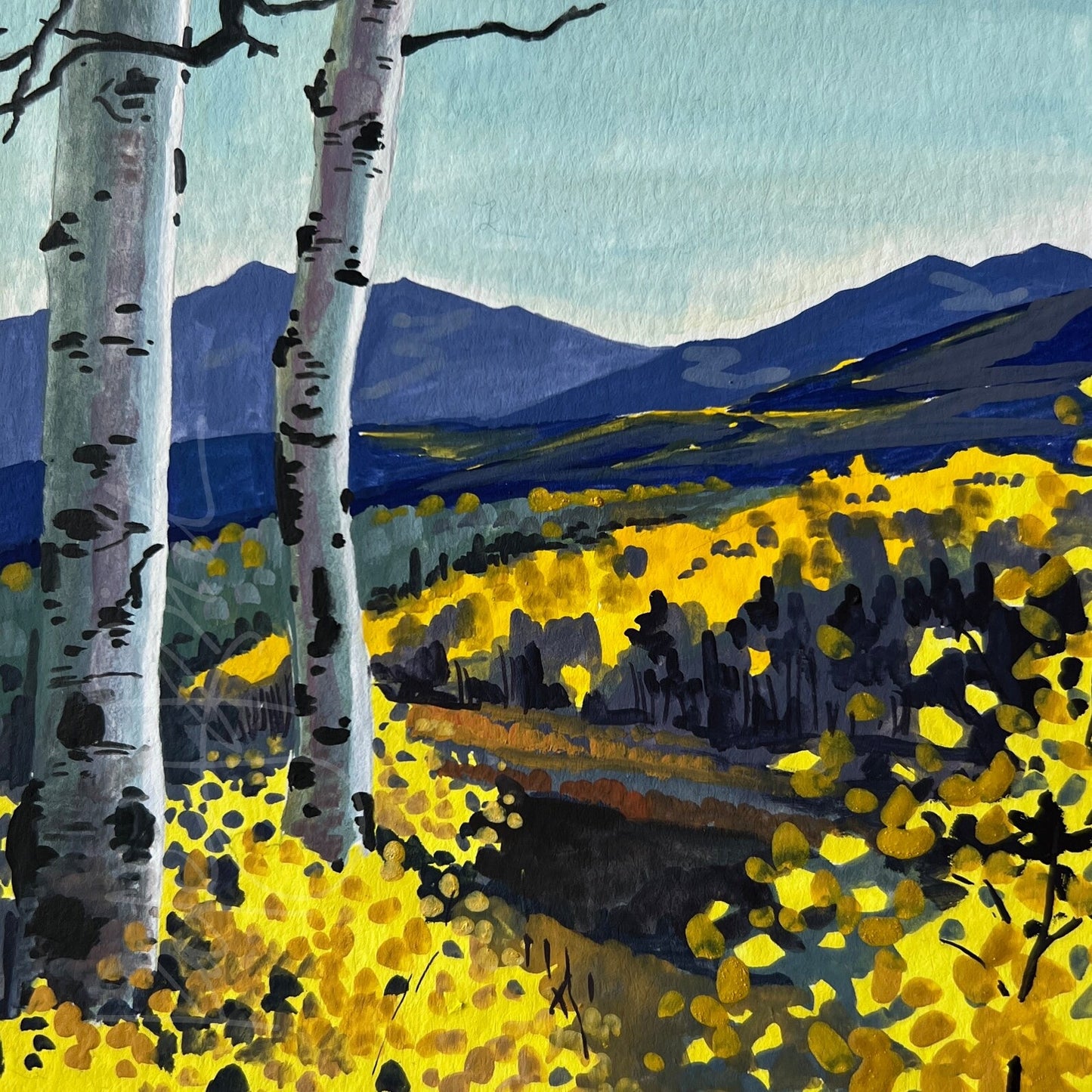 Aspen Landscape Original Painting