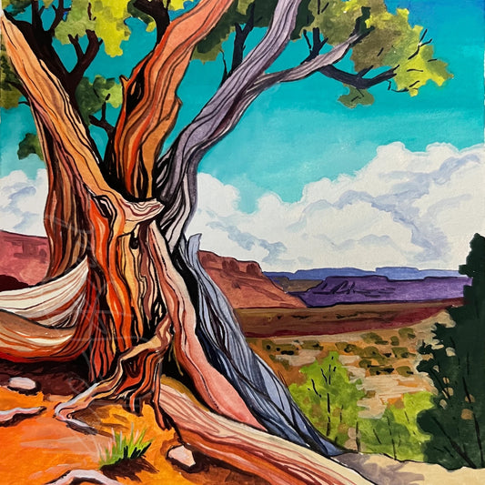 Desert Cyprus Landscape Original Painting