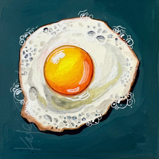 Fried Egg Original Painting