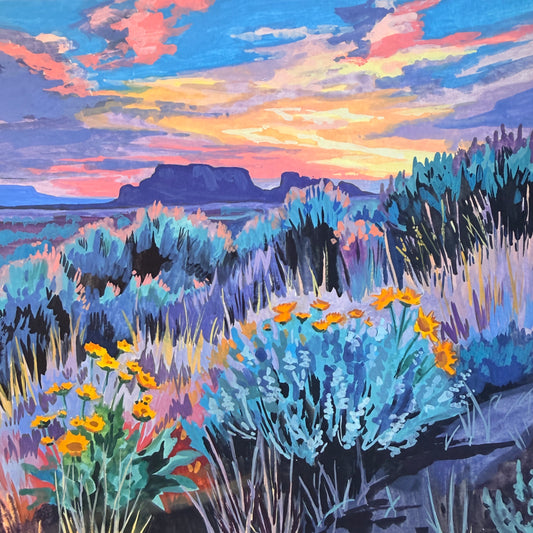Lavender Evening 8x8