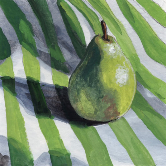 Mini Pear on Stripes